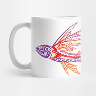 Polynesian Abstract Flying Fish Mug